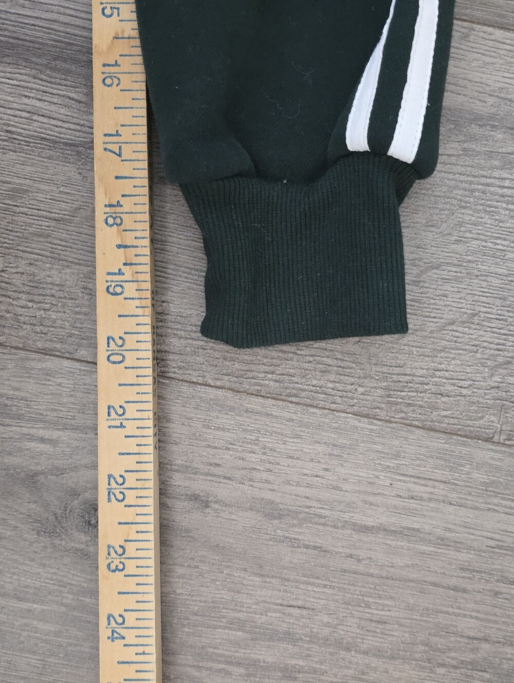Dark green PARKE fleece set Sporty Stripes Comfy Preppy Trendy Athleisure Active - Picture 6 of 16